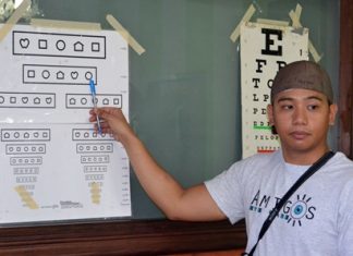 The volunteers from Amigos Eye Care gave up their time to travel to Pattaya.